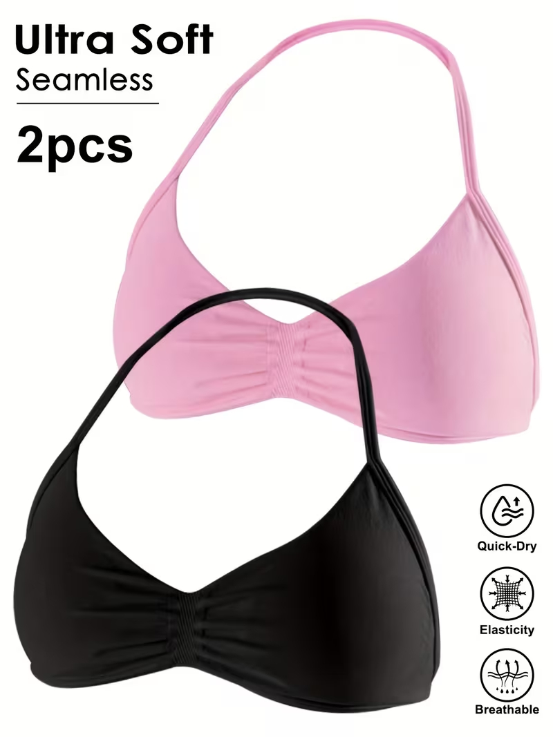 2pcs Seamless Sexy Open Back G - Underwire Bra Padded review and price